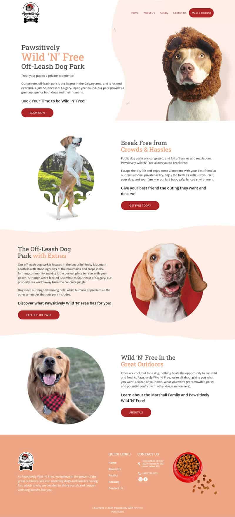 Pawsitively Wild 'N' Free - home page | designed by Peak Ed Designs