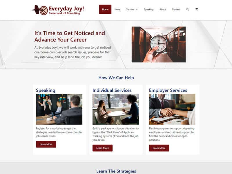 Everyday Joy - I Need a Resume Now Career and HR Consulting - portfolio image