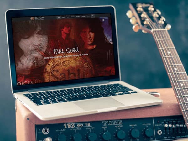 Paul Sabu AOR Rock Legend - portfolio featured image of the home page