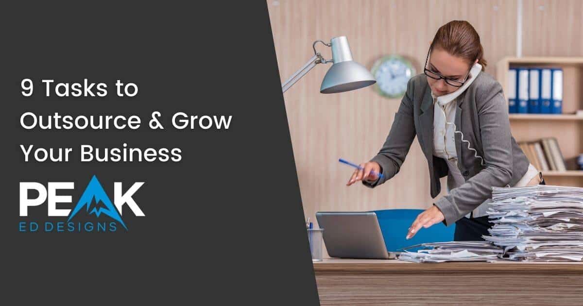 9 business tasks that can be outsourced in order to save your time and grow your business. Are you working on your business, or simply working in it?